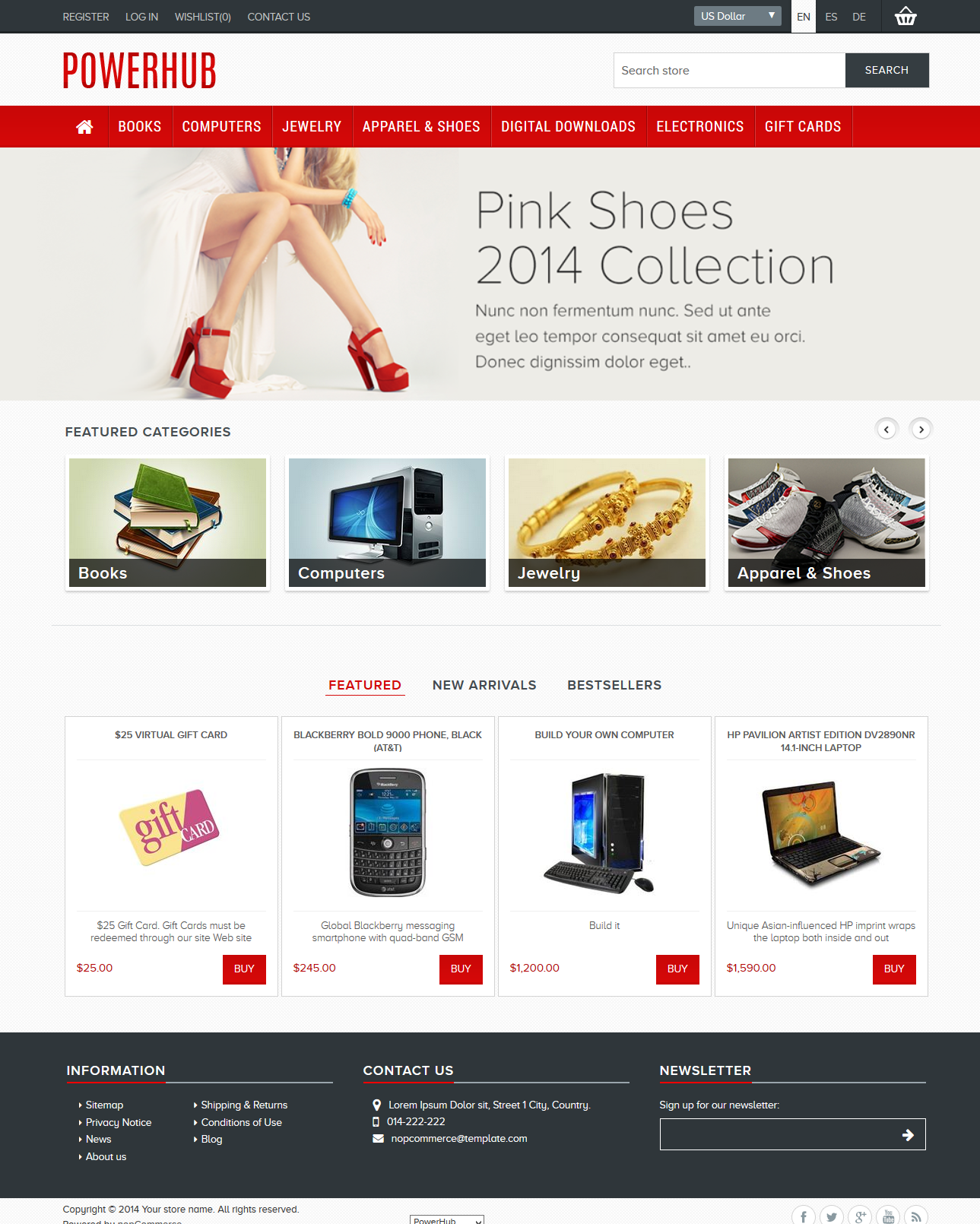 Free nopCommerce 3.70 templates